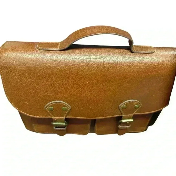 DIVIDED Faux Leather Crossbody Messenger Bag Multi Compartment and Pockets - Picture 4 of 14